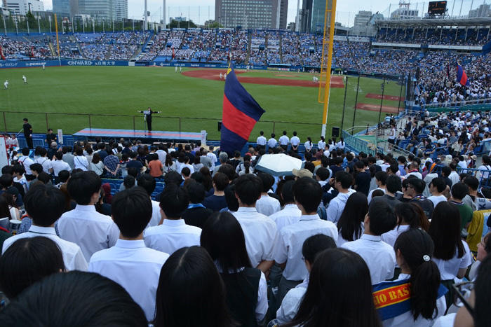 試合前のエールの交換